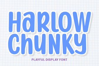 Crafting with Harlow Chunky Font Style