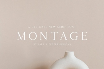 The Montage Font: Creative Design Projects