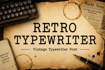 Retro Font Design for Creative Projects